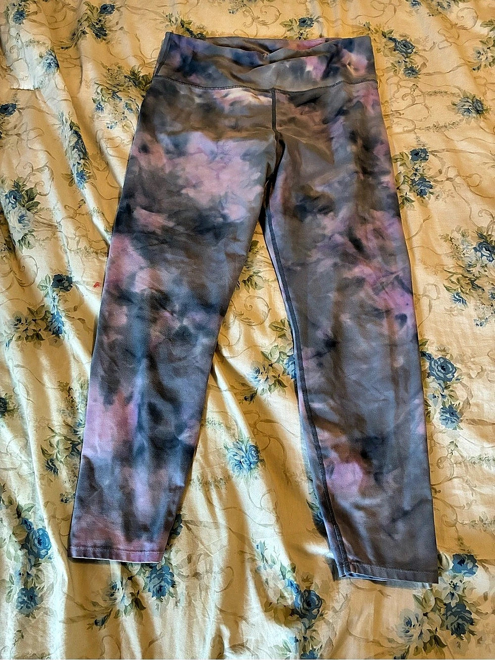 LAB JOY Tie-Dye Leggings in Purple & Blue Size Large Like New